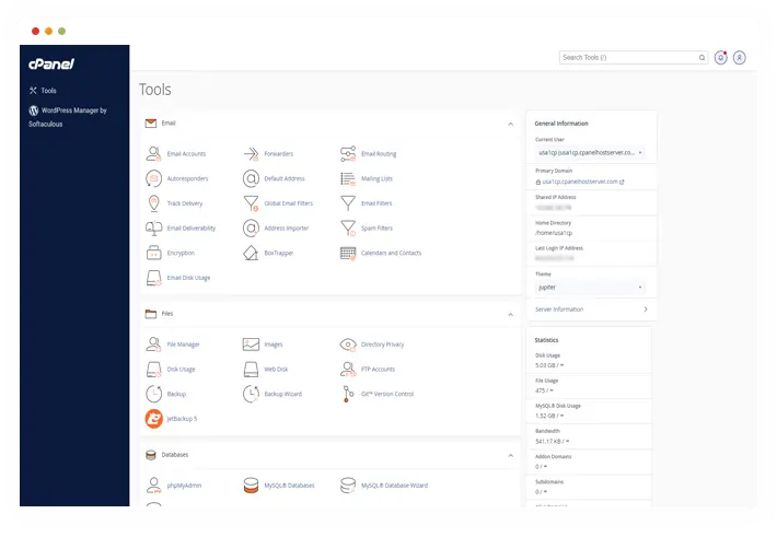 Panel cPanel