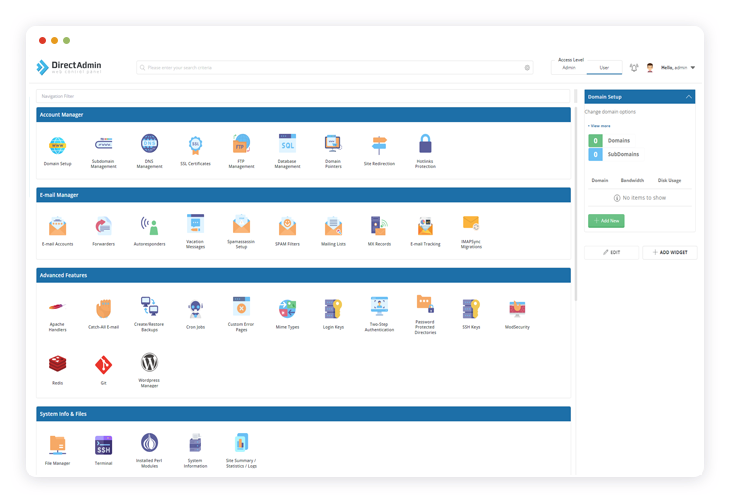 Panel DirectAdmin